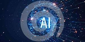 Interact with AI artificial intelligence brain processor generative AI LLMs