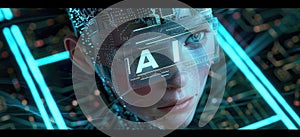 Interact with AI artificial intelligence brain processor generative AI LLMs