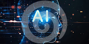 Interact with AI artificial intelligence brain processor generative AI LLMs