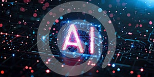 Interact with AI artificial intelligence brain processor generative AI LLMs