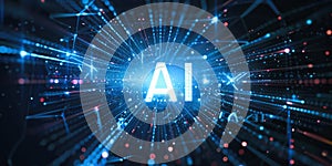 Interact with AI artificial intelligence brain processor generative AI LLMs