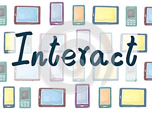 Interact Contact Conversation Community Internet Concept photo