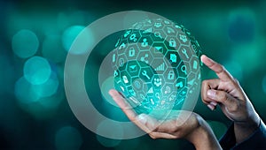 Managing the secure global digital network technology in the palm of your hand.