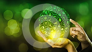 Managing the secure global digital network technology in the palm of your hand.