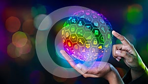 Managing the secure global digital network technology in the palm of your hand.