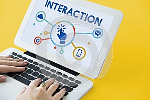 Interaction Connection Community Social Network Concept photo