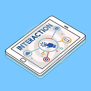 Interaction Connection Community Social Network Concept
