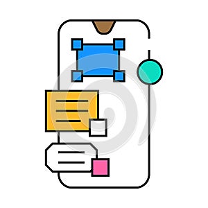 interaction design ux ui icon color illustration