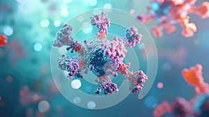 interaction simulation of antibody cell