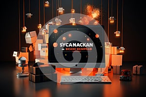 Interactive Cyber Monday social media post