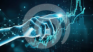 Interactive data analysis with futuristic interface