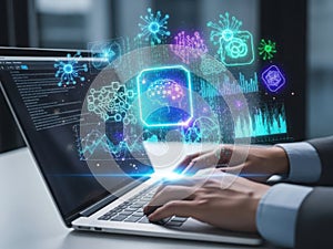 Interactive data analysis on laptop