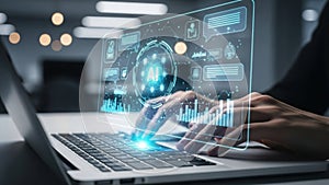 Interactive data analysis on laptop