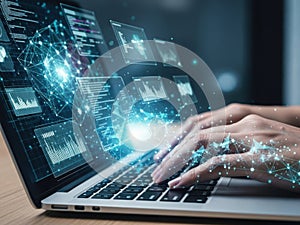 Interactive data analysis on laptop