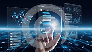 Interactive digital interface displaying multiple data visualizations