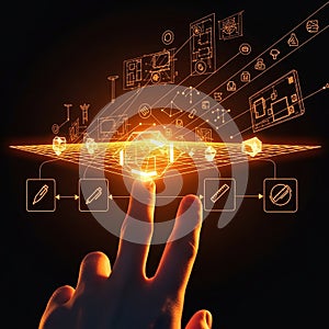 Interactive Digital Interface - A Touch of Innovation and Technology