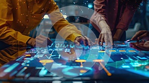 The interactive digital meeting.AI generated image