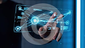 Interactive digital network interface