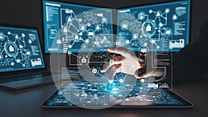 Interactive digital network interface