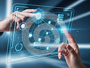 Interactive digital network interface