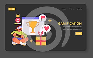 Interactive Engagement. Flat Vector Illustration