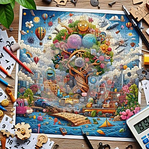 Interactive and engaging designs with hidden objects, puzzles,