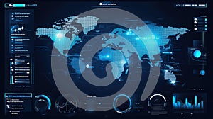 Interactive Financial Dashboard Visualizing Global Economic Trends.