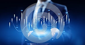 Interactive Financial Data Visualization with Trading Algorithms