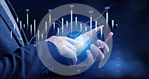 Interactive Financial Data Visualization with Trading Algorithms
