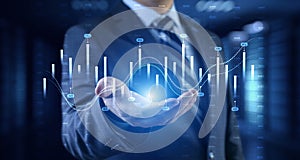 Interactive Financial Data Visualization with Trading Algorithms