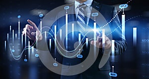 Interactive Financial Data Visualization with Trading Algorithms