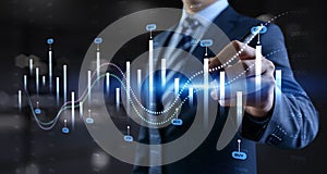 Interactive Financial Data Visualization with Trading Algorithms