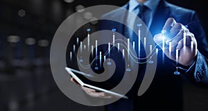 Interactive Financial Data Visualization with Trading Algorithms
