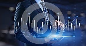 Interactive Financial Data Visualization with Trading Algorithms