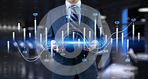 Interactive Financial Data Visualization with Trading Algorithms