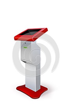 Interactive Information Kiosk Terminal Stand