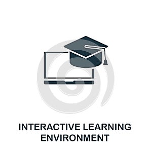 Interactive Learning Environment icon. Creative element design from content icons collection. Pixel perfect ILE icon for web