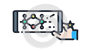 Interactive Mobile Screen, Digital Experience and User Interface, vector design Generative AI