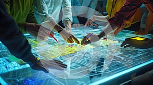 The interactive planning session.AI generated image