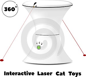 Interactive rotating laser toy for cats