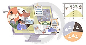 Interactive Team Collaboration and Data Analysis on Digital Platform