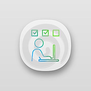 Interactive training app icon