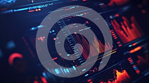 interactive transforming data visualization screen