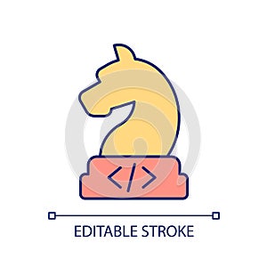 Interactive tutorial RGB color icon