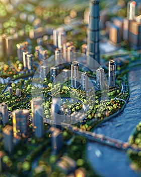 Interactive virtual tour of a smart city\'s regeneration blueprints