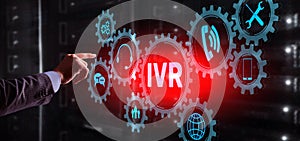 Interactive voice response IVR DTMF Telecommunication concept