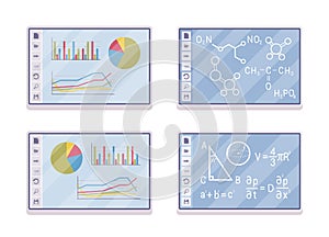 Interactive white board, smartboard learning and presentation set