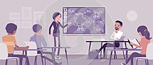 Interactive whiteboard, smart board learning and presentation for university