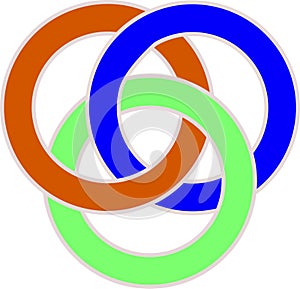 Intercoloring circles vector