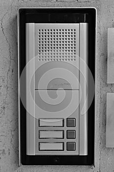 Intercom doorbell buttons photo